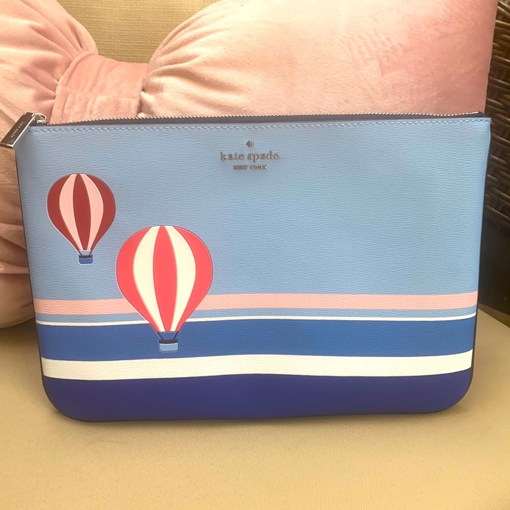 Kate spade Hot Air Ballon Clutch Large NWT